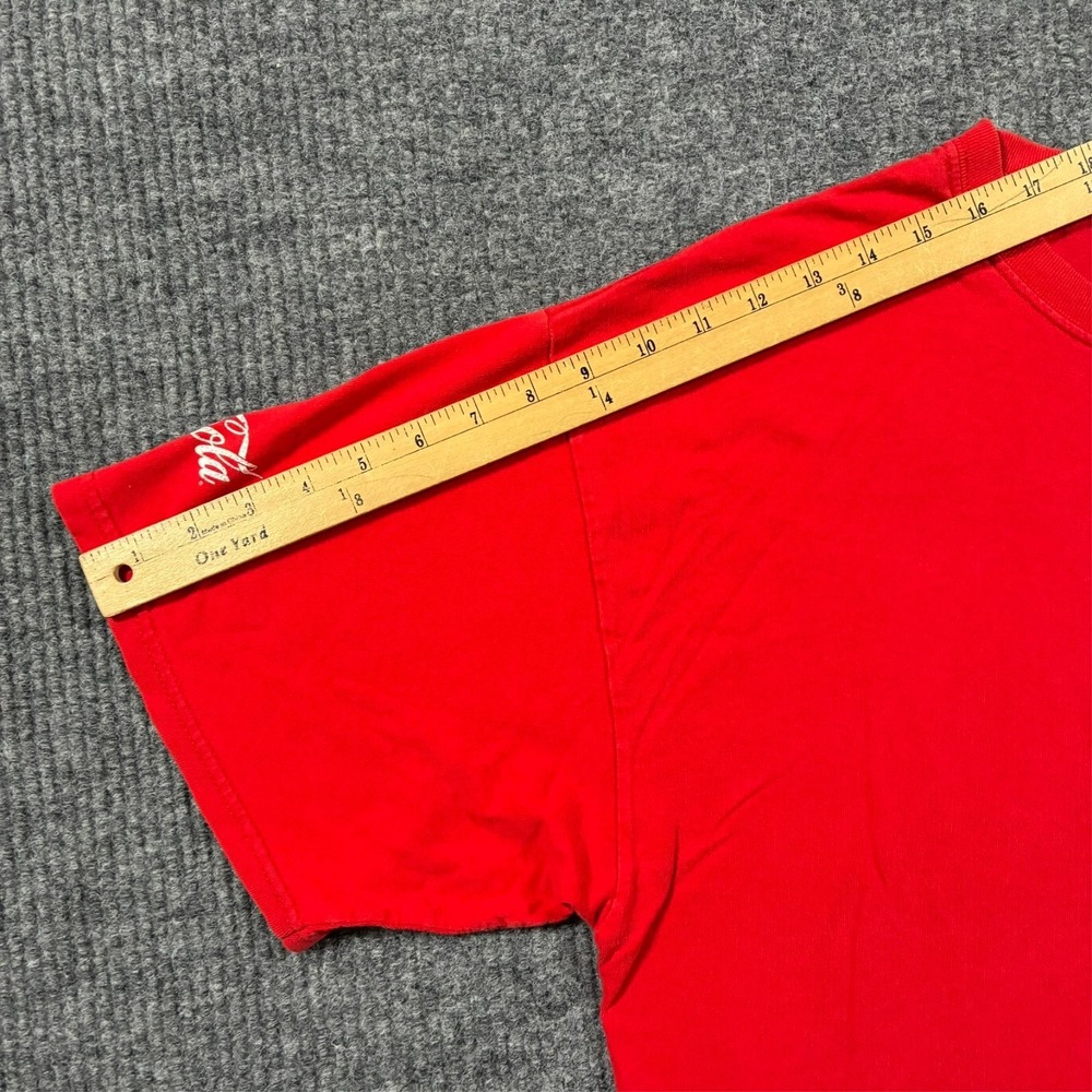 Coca Cola 600 NASCAR T Shirt Mens XL Red Double Sided Racing Tee Y2K - Picture 6 of 7
